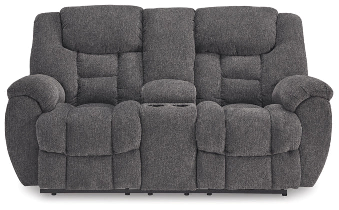 Foreside DBL Rec Loveseat w/Console
