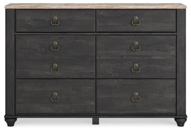 Nanforth Six Drawer Dresser