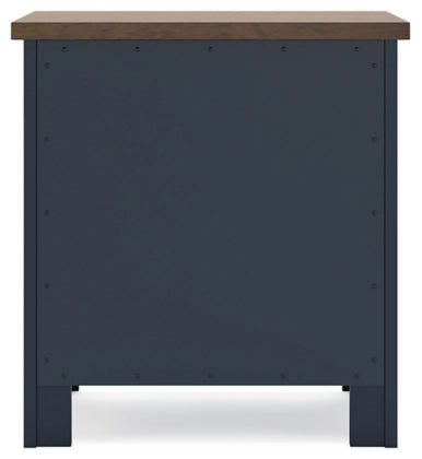 Landocken. Two Drawer Night Stand