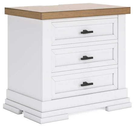Ashbryn Three Drawer Night Stand