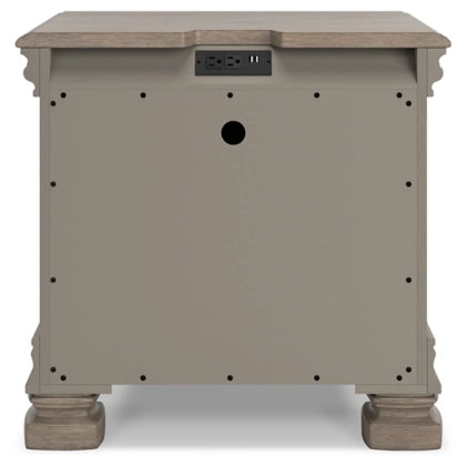 Lexorne Three Drawer Night Stand