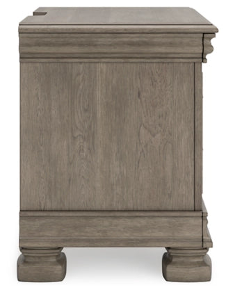 Lexorne Three Drawer Night Stand