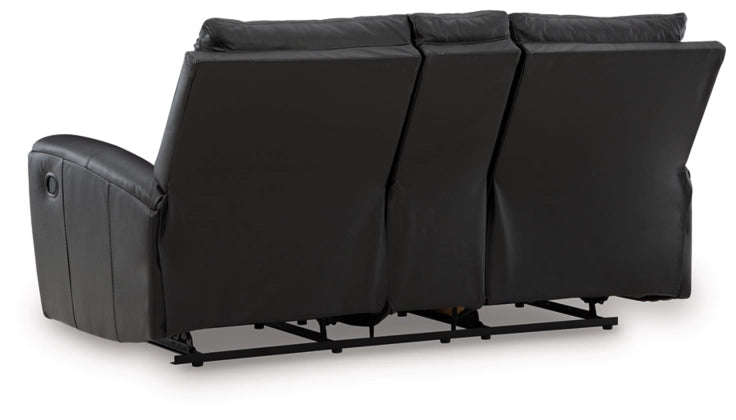 Glossmore DBL Rec Loveseat w/Console