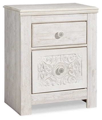 Paxberry Two Drawer Night Stand