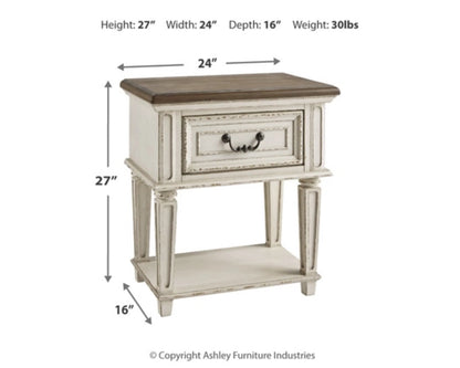 Realyn One Drawer Night Stand