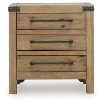Ridgester Three Drawer Night Stand