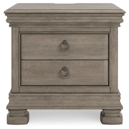 Lexorne Three Drawer Night Stand