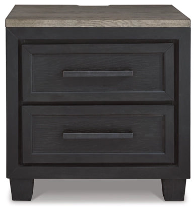 Foyland Two Drawer Night Stand