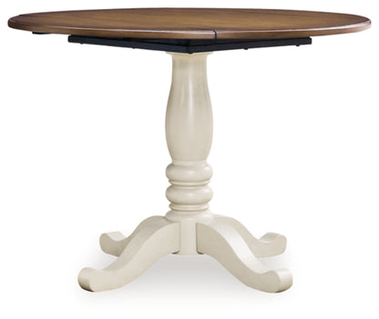 Wirloni Round DRM Drop Leaf Table