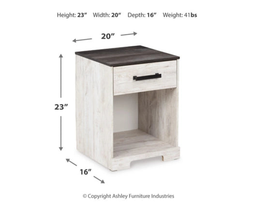 Shawburn1 One Drawer Night Stand