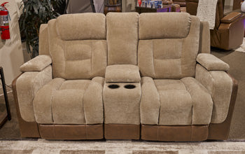 Mixed Motion PWR REC Loveseat/CON/ADJ HDRST