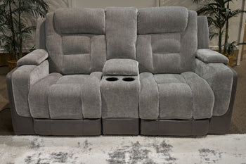 Mixed Motion PWR REC Loveseat/CON/ADJ HDRST