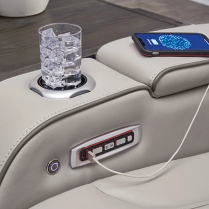 Boyington PWR REC Sofa with ADJ Headrest