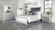 Load image into Gallery viewer, Q 5PC Eleanor Upholstered Tufted Bedroom Set Metallic
