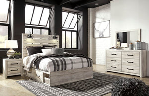 Cambeck Queen Bed with Mirrored, Dresser and Nightstand
