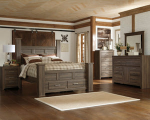 Starberry Queen Bed with Mirrored, Dresser and Nightstand