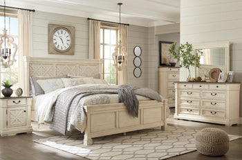 Bolanburg Queen Bed with Mirrored, Dresser and Nightstand